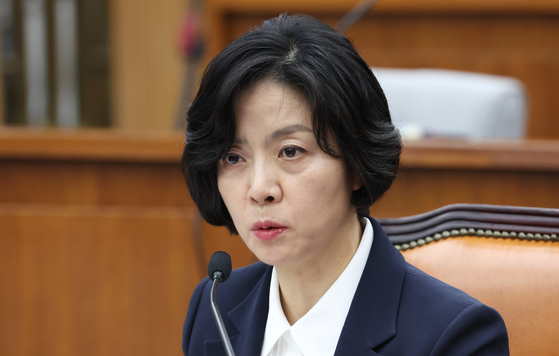 이숙연 대법관 후보자가 25일 오전 국회에서 열린 국회인사청문특별위원회 인사청문회에서 위원 질의에 답변하고 있다. 〈사진=연합뉴스〉