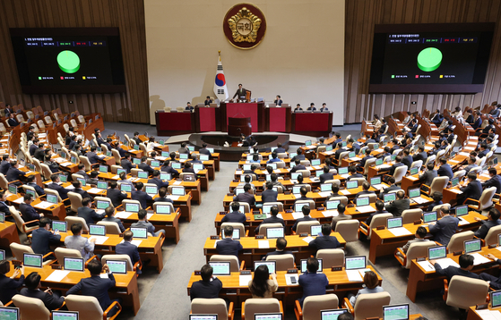 22대 국회 개원 이후 처음으로 여야가 합의한 민생 법안들이 국회 본회의를 통과했다. 〈사진=연합뉴스〉