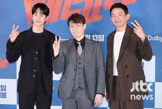 9일 오후 서울 서울 용산구 CGV 용산아이파크몰에서 영화 '베테랑2' 언론시사회가 열렸다. 류승완 감독과 황정민, 정해인이 참석했다. 김현우 엔터뉴스팀 기자 kim.hyunwoo3@jtbc.co.kr (콘텐트비즈니스본부)