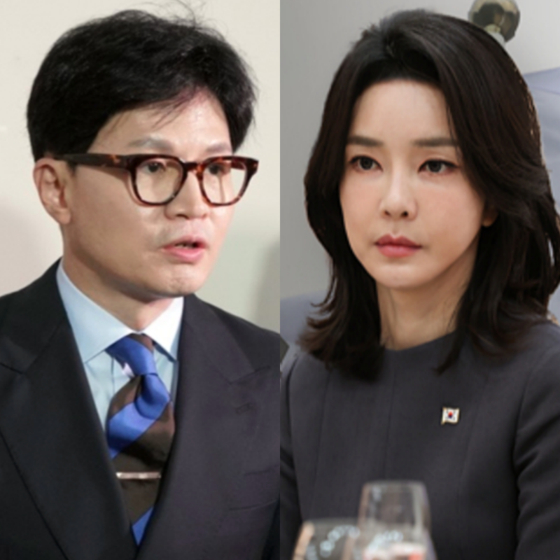 한동훈 국민의힘 대표(왼쪽), 김건희 여사. 〈사진=연합뉴스, JTBC〉