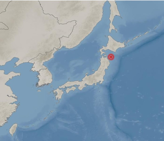 일본 아오모리 앞바다 지진 및 쓰나미 경보 상황