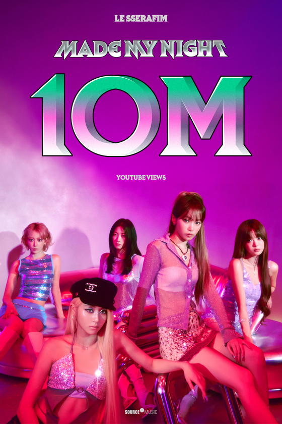 LE SSERAFIM's Smart Becomes Their First B-Side to Hit 200M YouTube Views